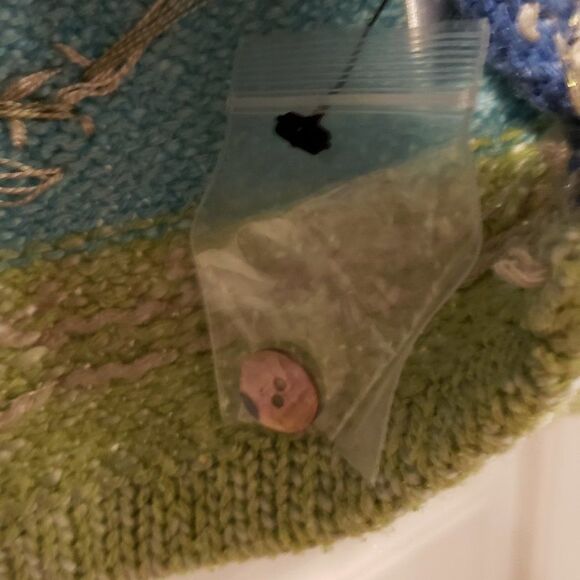 David Brooks Womens Multicolour Patchwork Snowflake Button Sweater - NEW -Size L - Picture 2 of 9